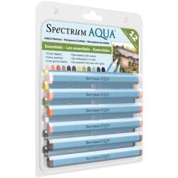 Set 12 rotuladores Spectrum AQUA ESENCIALES