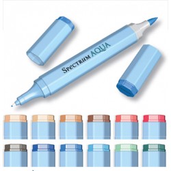Set 12 rotuladores Spectrum AQUA NATURALEZA