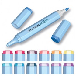 Set 12 rotuladores Spectrum AQUA PRIMARIO