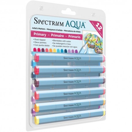 Set 12 rotuladores Spectrum AQUA PRIMARIO