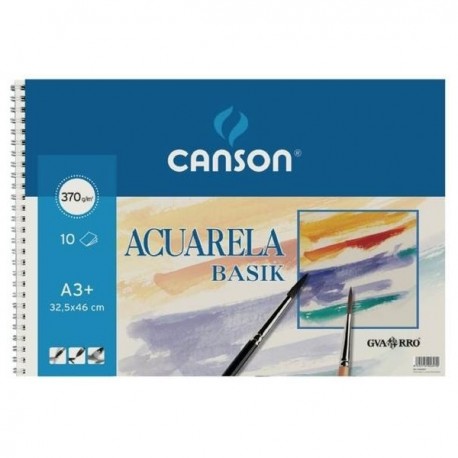 Block espiral acuarela CANSON BASIK A3