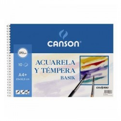 Block espiral acuarela CANSON BASIK A4
