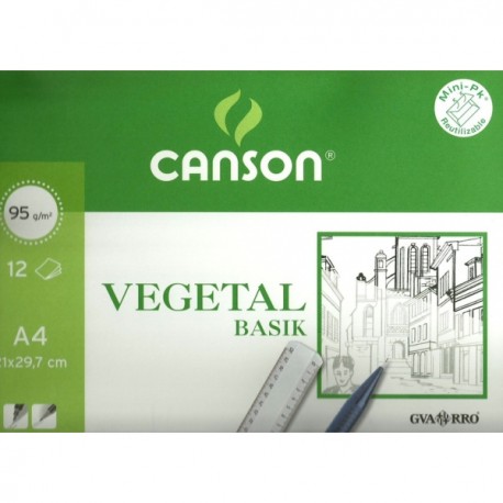 Pack papel Vegetal BASIK CANSON A4