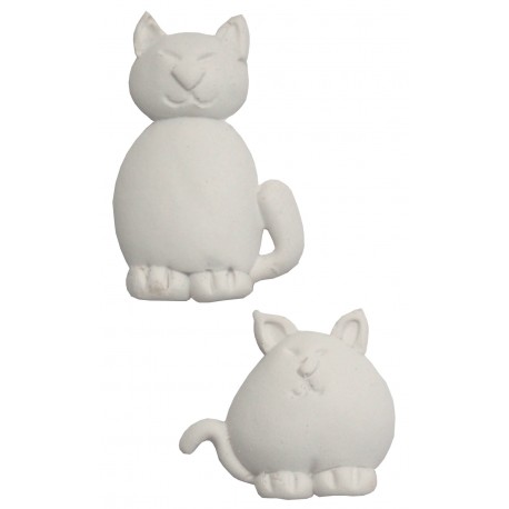 Conjunto aplique gatos