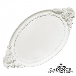 Bandeja ovalada rosas CADANCE