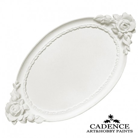 Bandeja ovalada rosas CADANCE