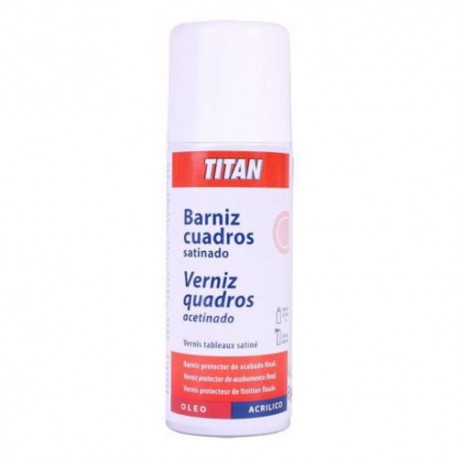 Barniz spray cuadros satinado TITAN
