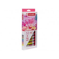 Caja acrílico ART CREATION 12 tubos-12 ml