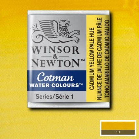 Acuarela Winsor&Newton COTMAN 1/2 Godet TONO AMARILLO DE CADMIO CLARO