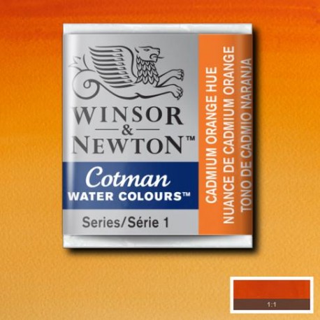 Acuarela Winsor&Newton COTMAN 1/2 Godet TONO DE CADMIO NARANJA