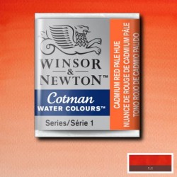 Acuarela Winsor&Newton COTMAN 1/2 Godet TONO ROJO DE CADMIO PALIDO