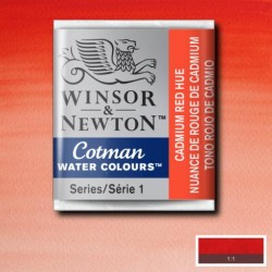 Acuarela Winsor&Newton COTMAN 1/2 Godet TONO ROJO DE CADMIO