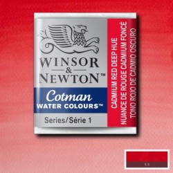 Acuarela Winsor&Newton COTMAN 1/2 Godet TONO ROJO DE CADMIO OSCURO