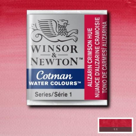 Acuarela Winsor&Newton COTMAN 1/2 Godet TONO DECARMESI ALIZARINA