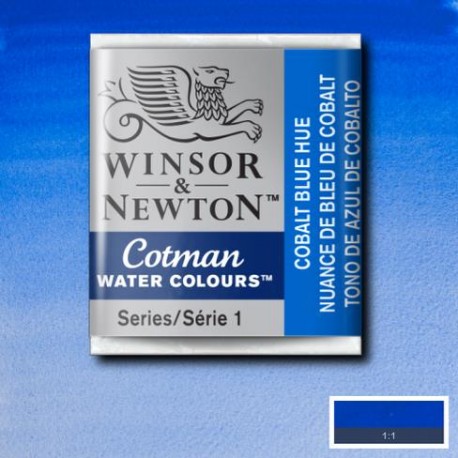 Acuarela Winsor&Newton COTMAN 1/2 Godet TONO DE AZUL DE COBALTO