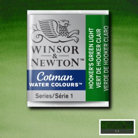 Acuarela Winsor&Newton COTMAN 1/2 Godet VERDE DE HOOKER CLARO