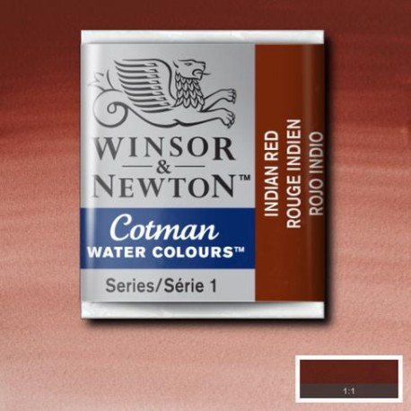 Acuarela Winsor&Newton COTMAN 1/2 Godet ROJO INDIO