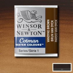 Acuarela Winsor&Newton COTMAN 1/2 Godet PARDO VAN DYCK