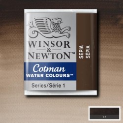 Acuarela Winsor&Newton COTMAN 1/2 Godet SEPIA