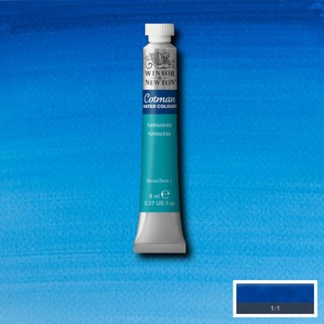 Acuarela Winsor&Newton COTMAN Tubo 8ml TURQUESA
