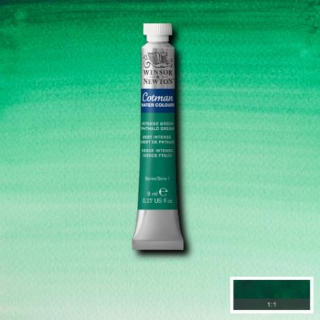 Acuarela Winsor&Newton COTMAN Tubo 8ml VERDE INTENSO (verde ftali)