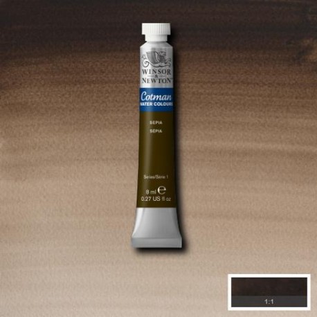 Acuarela Winsor&Newton COTMAN Tubo 8ml SEPIA