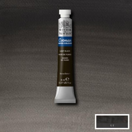 Acuarela Winsor&Newton COTMAN Tubo 8ml NEGRO HUMO