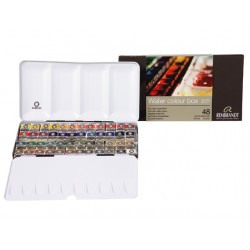 Caja metalica acuarela REMBRANDT 48 Godets
