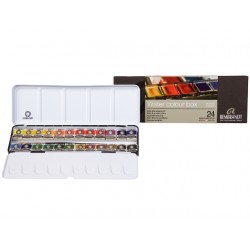 Caja metalica acuarela REMBRANDT 24 Godets