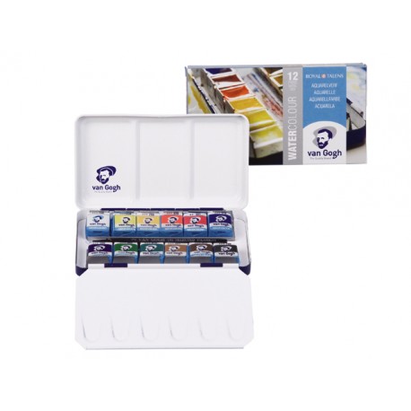 Caja metalica acuarela VAN GOGH 12 pastillas