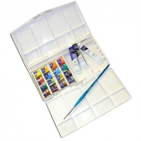 Caja acuarela Winsor&Newton COTMAN 16 medio Godet