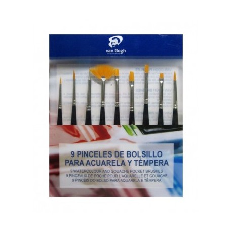 Set 9 pinceles MINI TORAY VAN GOGH 