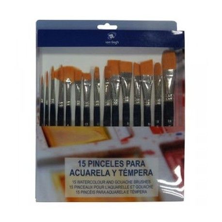 Set 15 pinceles mango corto TORAY VAN GOGH 