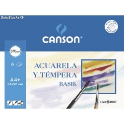 Papel acuarela CANSON BASIK A4