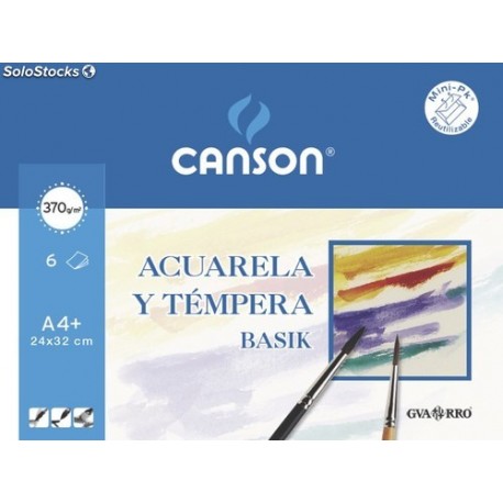 Papel acuarela CANSON BASIK A4