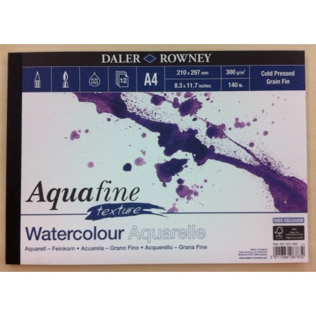 Bloc Acuarela AQUAFINE A4 grano FINO