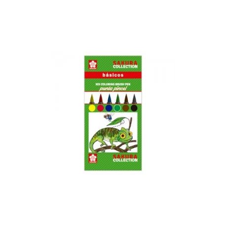 Set 6 rotuladores KOI COLORING BRUSH PEN
