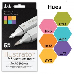 Set 6 rotuladores ILLUSTRATOR Spectrum MATICES