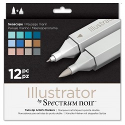 Set 12 rotuladores ILLUSTRATOR Spectrum MARINO