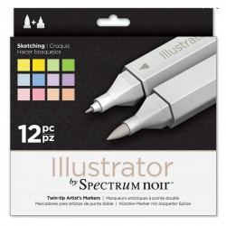 Set 12 rotuladores ILLUSTRATOR Spectrum CROQUIS