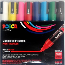 Set 8 Rotulador POSCA medio