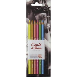 Set 6 lapices pastel...