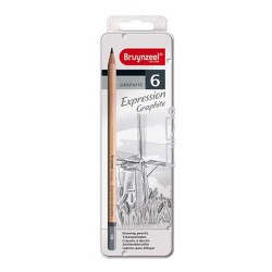 6 Lápices de Grafito BRUYNZEEL