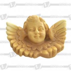 Cabeza ángel alas