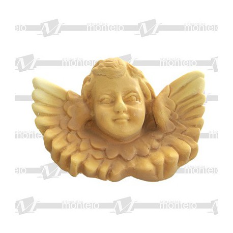 Cabeza ángel alas