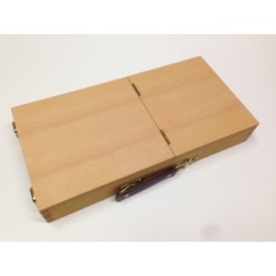 Caja pinceles madera doble