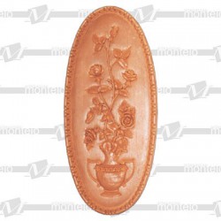 Cuadro ovalado rosas