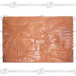 Placa escena china