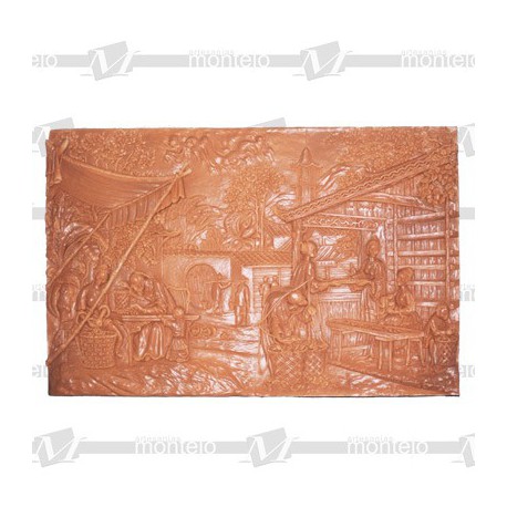 Placa escena china