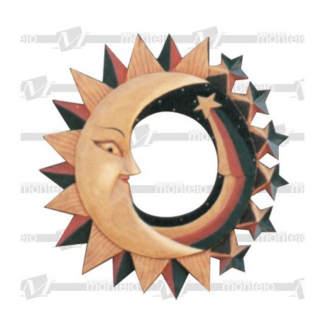 Espejo resina sol-estrellas II 